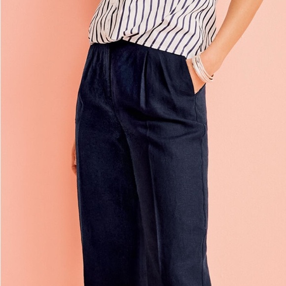 Talbots Striped Navy and White Women's Top - Picture 2 of 4